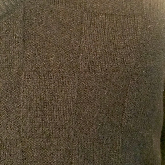 Neiman Marcus exclusive black cashmere/ cotton pullover sweater - Picture 2 of 4